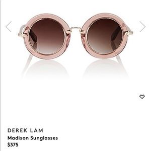 Brand spanking new Derek Lam round sunglasses